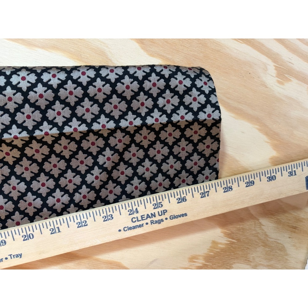 Talbots Womens Geometric Floral Jacquard Ankle Pants Black Tan Red Size 4 06/14 - Picture 7 of 8